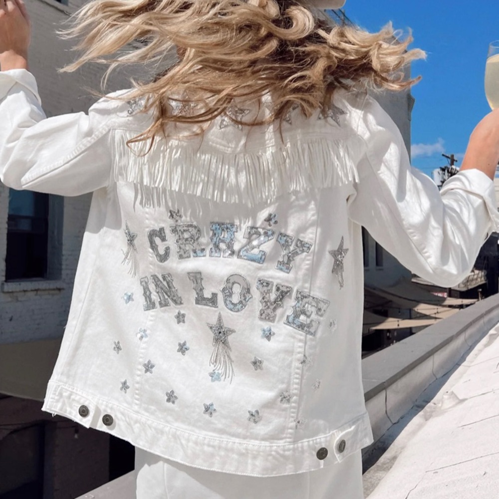 Bridal White Jean Jacket Show Me Your Mumu